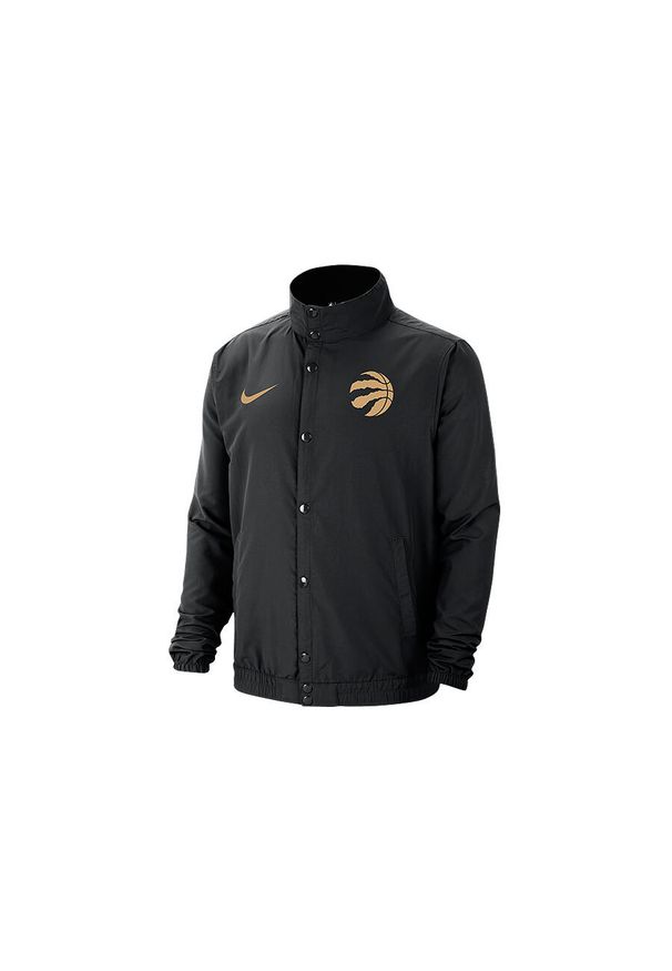Nike - Kurtka męska nike nba toronto raptors city edition lightweight jacket black. Kolor: czarny. Materiał: poliamid. Sport: bieganie
