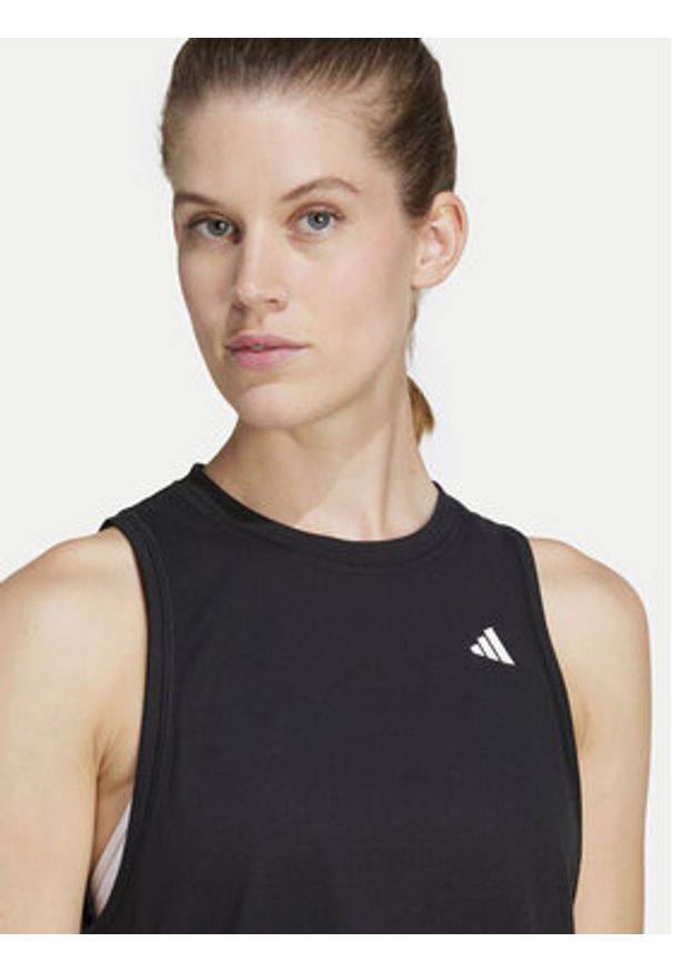 Adidas - adidas Koszulka techniczna Train Essentials Boxy Workout JF1025 Czarny Regular Fit. Kolor: czarny. Materiał: syntetyk