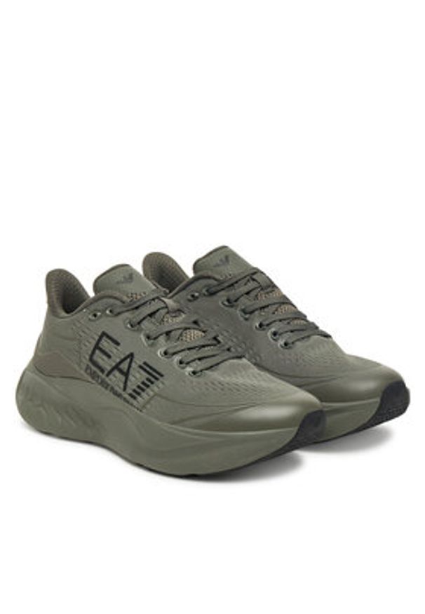 EA7 Emporio Armani Sneakersy X8X245 XK442 M7059 Khaki. Kolor: brązowy. Materiał: materiał