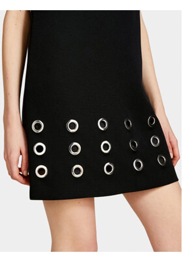 Sisley Sukienka codzienna 4FZXLV05H Czarny Regular Fit. Okazja: na co dzień. Kolor: czarny. Materiał: syntetyk. Typ sukienki: proste. Styl: casual