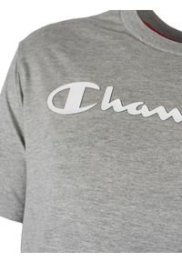 Champion T-Shirt | 212687 | Mężczyzna | Szary. Okazja: na co dzień. Kolor: szary. Materiał: bawełna. Wzór: nadruk. Styl: casual #4