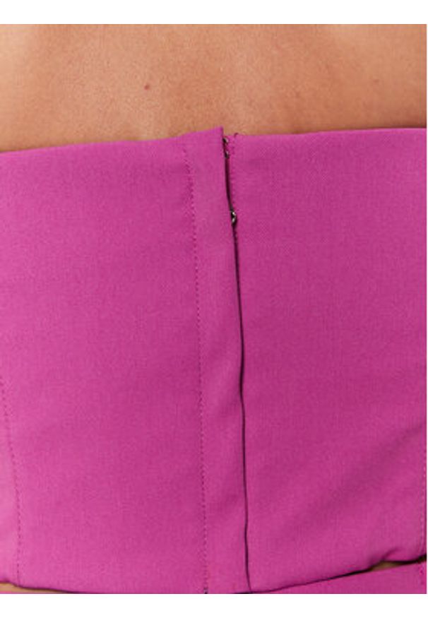 Patrizia Pepe Top 8C0544/A102-M441 Fioletowy Slim Fit. Kolor: fioletowy. Materiał: syntetyk