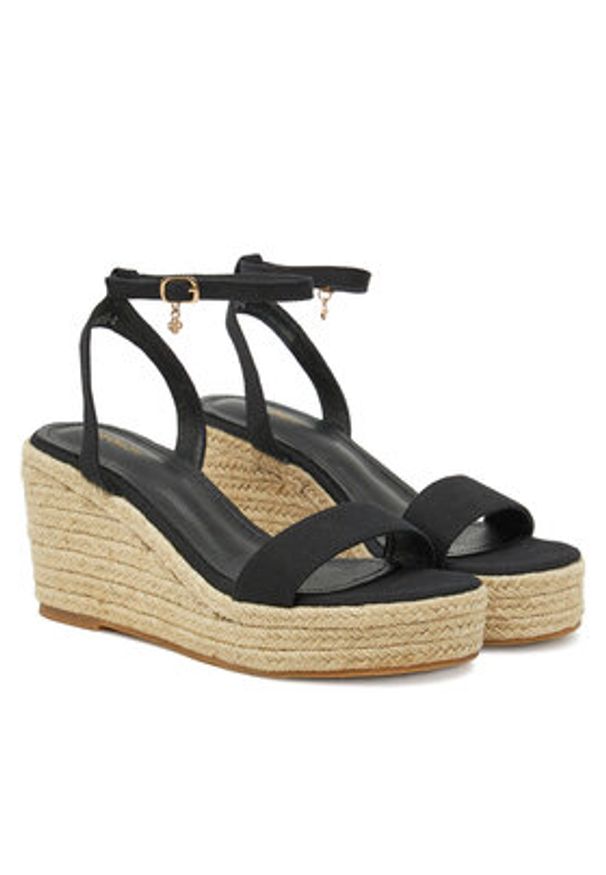DeeZee Espadryle EA0315-2 Czarny. Kolor: czarny. Materiał: materiał