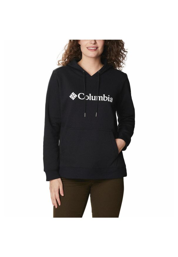 columbia - Bluza sportowa z kapturem damska Columbia Logo. Typ kołnierza: kaptur. Kolor: czarny. Styl: sportowy. Sport: turystyka piesza