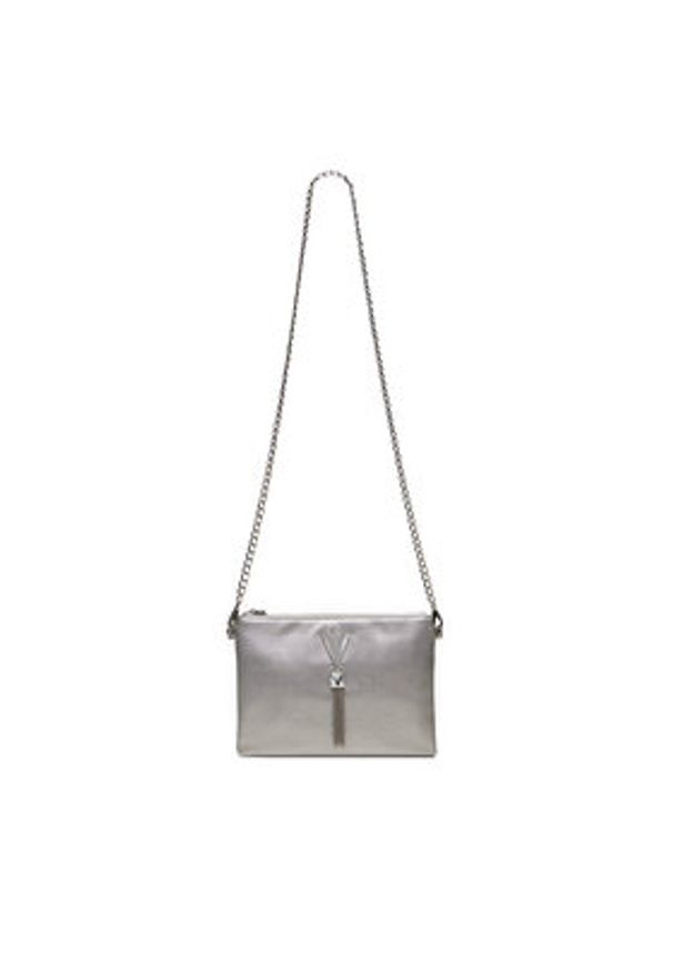 VALENTINO - Valentino Torebka Divina VBS1R419G Srebrny. Kolor: srebrny. Materiał: skórzane