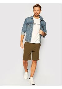 TOMMY HILFIGER - Tommy Hilfiger T-Shirt Core Logo Tee MW0MW11465 Biały Regular Fit. Kolor: biały. Materiał: bawełna