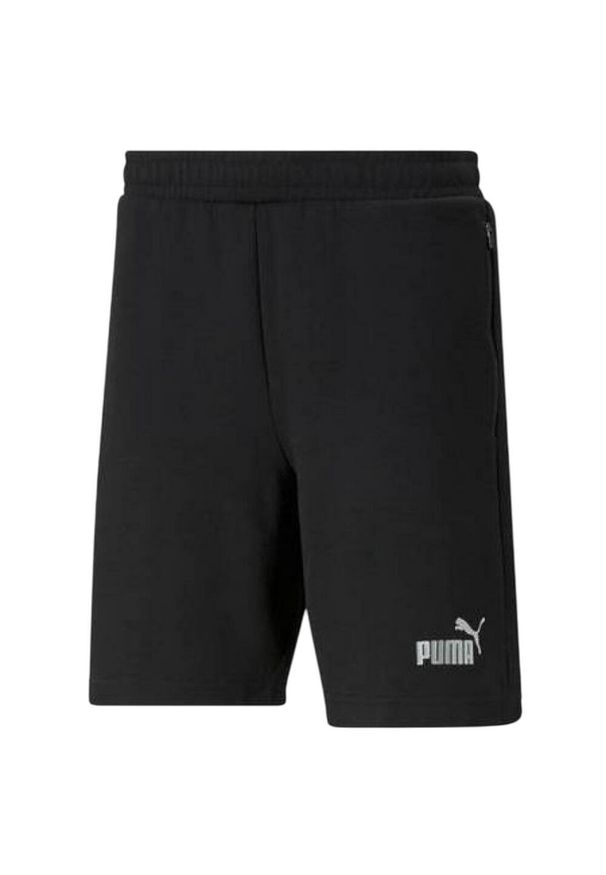 Puma - Shorty Męskie Logo. Kolor: czarny. Sport: turystyka piesza