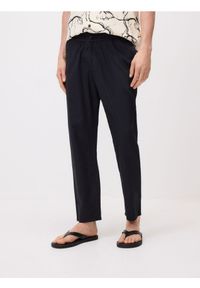 Reserved - Bawełniane spodnie jogger - czarny. Kolor: czarny. Materiał: bawełna #1