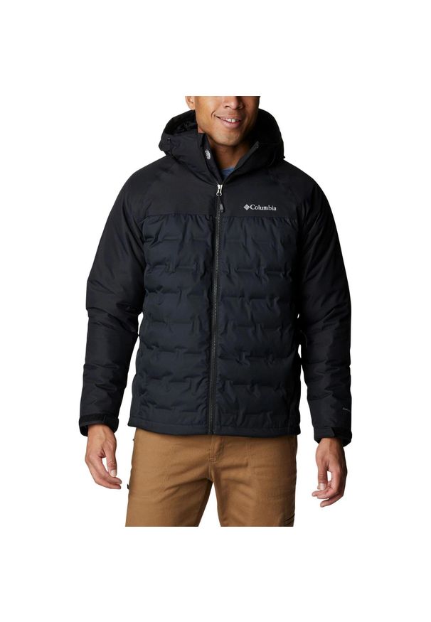 columbia - Kurtka puchowa męska Columbia Grand Trek II Down Hooded. Kolor: czarny. Materiał: puch. Sezon: zima, jesień. Sport: turystyka piesza