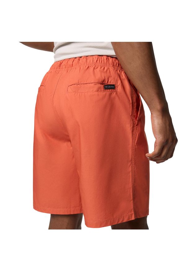 columbia - Spodenki sportowe męskie Washed Out Easy Short. Kolor: pomarańczowy. Materiał: bawełna. Długość: krótkie. Sezon: lato