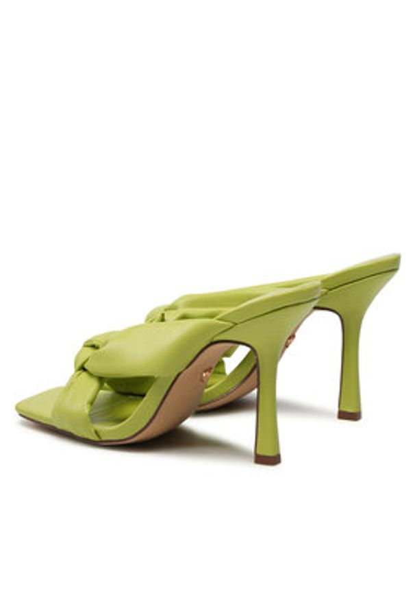 DeeZee Klapki LS5685-05 Zielony. Kolor: zielony. Materiał: skóra