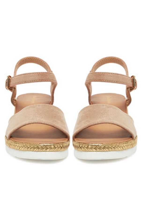 Clara Barson Espadryle WS2189-15 Beżowy. Kolor: beżowy. Materiał: materiał
