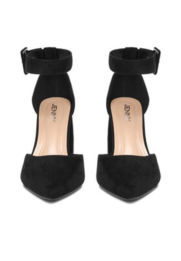 Jenny - JENNY Czółenka CEO-LH230312-5 Czarny. Kolor: czarny. Materiał: materiał