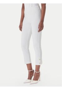 Rinascimento Spodnie materiałowe CFC0128641003 Biały Slim Fit. Kolor: biały. Materiał: materiał #1