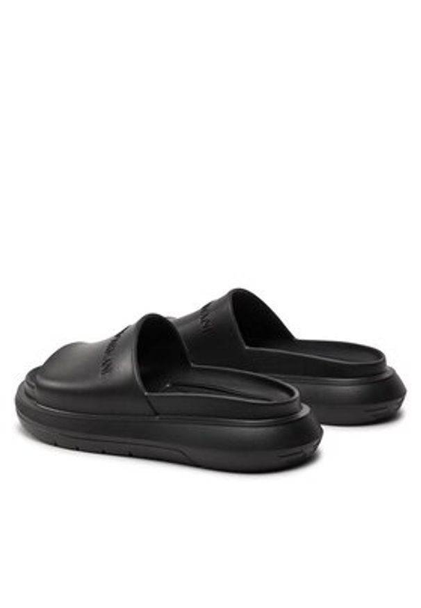 Emporio Armani Klapki X4P134 XD405 00002 Czarny. Kolor: czarny