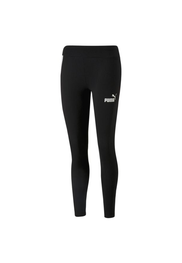 Puma - Damskie legginsy Around the Block PUMA Black White. Kolor: biały, czarny, wielokolorowy