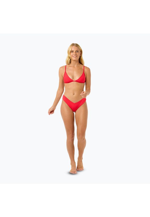 RIPCURL - Dół od stroju kąpielowego Rip Curl Premium Surf Skimpy Hipster. Kolor: czerwony