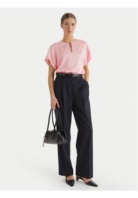 Calvin Klein Bluzka LV044F150G Różowy Regular Fit. Kolor: różowy. Materiał: syntetyk #2