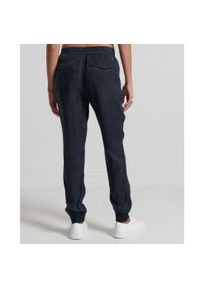 Spodnie turystyczne damskie Superdry Studios Supro Woven Jogger. Kolor: niebieski. Materiał: wiskoza