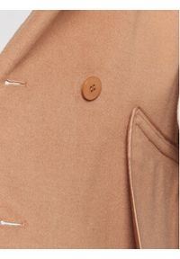 TwinSet - TWINSET Płaszcz wełniany 222TP2056 Beżowy Regular Fit. Kolor: beżowy. Materiał: wełna, syntetyk #5