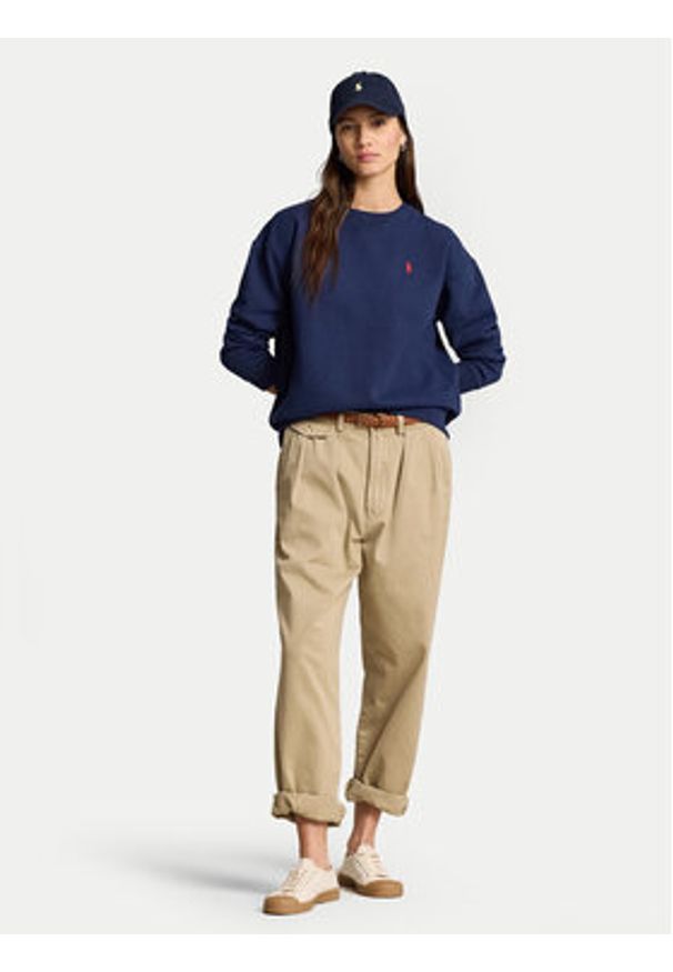 Polo Ralph Lauren Bluza 211943006002 Granatowy Relaxed Fit. Typ kołnierza: polo. Kolor: niebieski. Materiał: bawełna