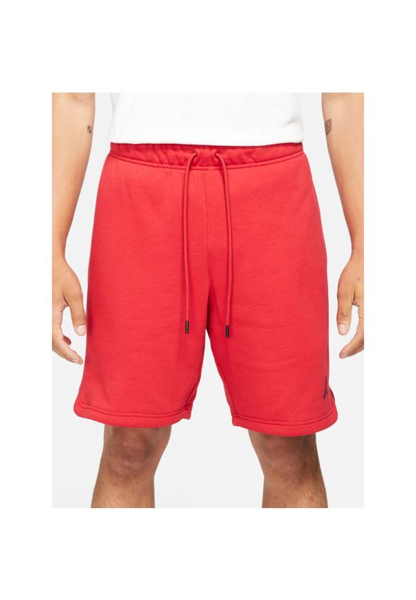 Nike - Spodenki męskie nike air jordan essentials fleece shorts gym red. Kolor: czerwony. Sport: fitness