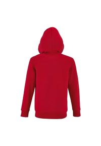 SOL'S - Bluza Dziecięca Stone Z Pełnym Zamkiem Błyskawicznym. Kolor: czerwony