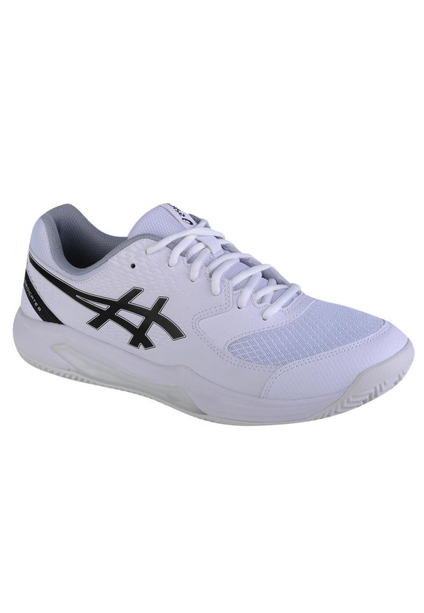 Asics - Buty do tenisa męskie, ASICS Gel-Dedicate 8 Clay. Kolor: biały, wielokolorowy, czarny. Materiał: materiał, syntetyk. Szerokość cholewki: normalna. Sport: tenis