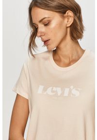 Levi's® - Levi's - T-shirt 17369.1277-Neutrals. Okazja: na spotkanie biznesowe, na co dzień. Kolor: różowy. Wzór: nadruk. Styl: biznesowy, casual #4