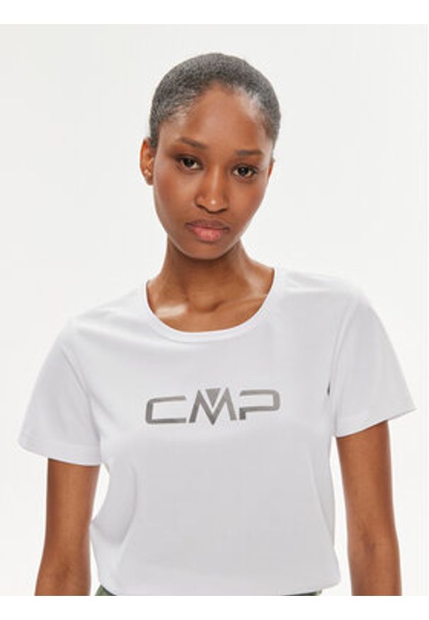 CMP Koszulka techniczna 39T5676P Biały Regular Fit. Kolor: biały. Materiał: syntetyk