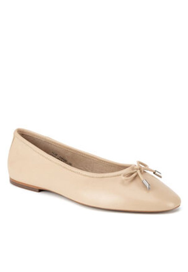 Gino Rossi Baleriny ALIS-118120 Beżowy. Kolor: beżowy. Materiał: skóra