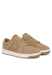Guess Sneakersy FMTUDD SUE12 Khaki. Kolor: brązowy. Materiał: materiał #4