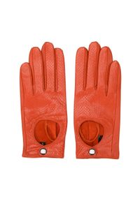 Wittchen - Damskie rękawiczki skórzane samochodowe klasyczne pomarańczowe. Kolor: pomarańczowy. Materiał: skóra. Sezon: wiosna, jesień. Styl: klasyczny #3