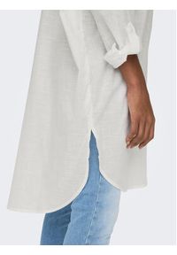 only - ONLY Koszula Apeldoorn 15267738 Biały Loose Fit. Kolor: biały. Materiał: bawełna