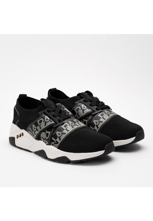 Sneakers'y damskie Napapijri Leaf (NA4ET7-41). Nosek buta: otwarty. Kolor: czarny