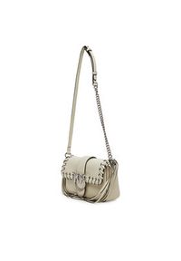 Pinko - PINKO Torebka Love One Mini Slouchy Fl PE 25 PLTT 104340 A28D Beżowy. Kolor: beżowy. Materiał: skórzane