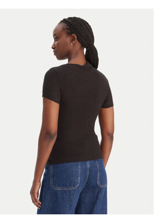 Guess Bluzka W6RP16 KD012 Czarny Regular Fit. Kolor: czarny. Materiał: syntetyk