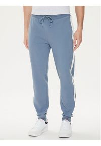 TOMMY HILFIGER - Tommy Hilfiger Spodnie dresowe UM0UM03013 Niebieski Regular Fit. Kolor: niebieski. Materiał: bawełna