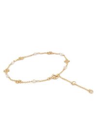 Tory Burch Bransoletka Kira Pearl Delicate Chain 136788 Złoty. Materiał: metalowe. Kolor: złoty #3