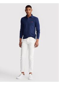 Polo Ralph Lauren Polo 710681126038 Granatowy Slim Fit. Typ kołnierza: polo. Kolor: niebieski. Materiał: bawełna