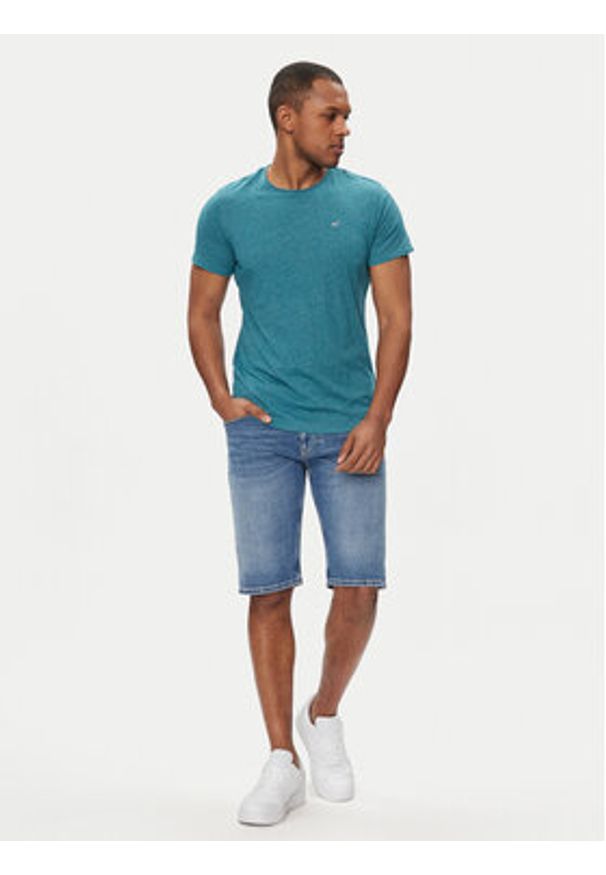 Tommy Jeans Szorty jeansowe Ronnie DM0DM18792 Niebieski Slim Fit. Kolor: niebieski. Materiał: bawełna