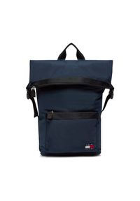 Tommy Jeans Plecak Tjm Daily Rolltop Backpack AM0AM11965 Granatowy. Kolor: niebieski. Materiał: materiał