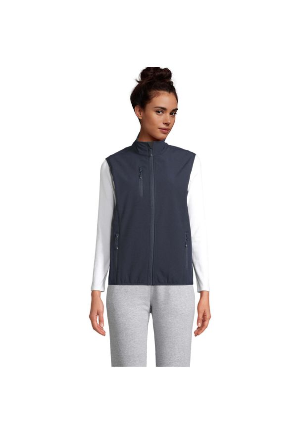 SOL'S - Damska kurtka bez rękawów Sol's Falcon Bw. Kolor: niebieski. Długość rękawa: bez rękawów