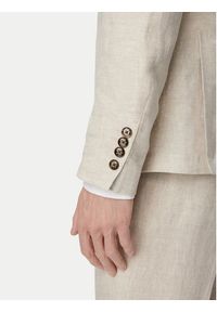 JOOP! Marynarka Hoverest 30102592 Beżowy jasny Slim Fit. Kolor: beżowy. Materiał: len #6
