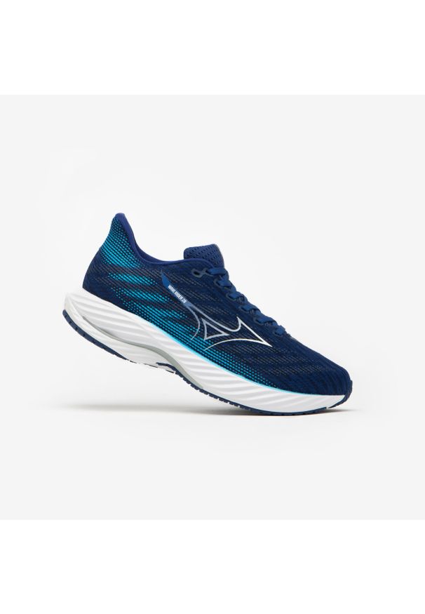 Buty do biegania męskie Mizuno Wave Rider 28. Kolor: czarny, wielokolorowy, niebieski. Model: Mizuno Wave