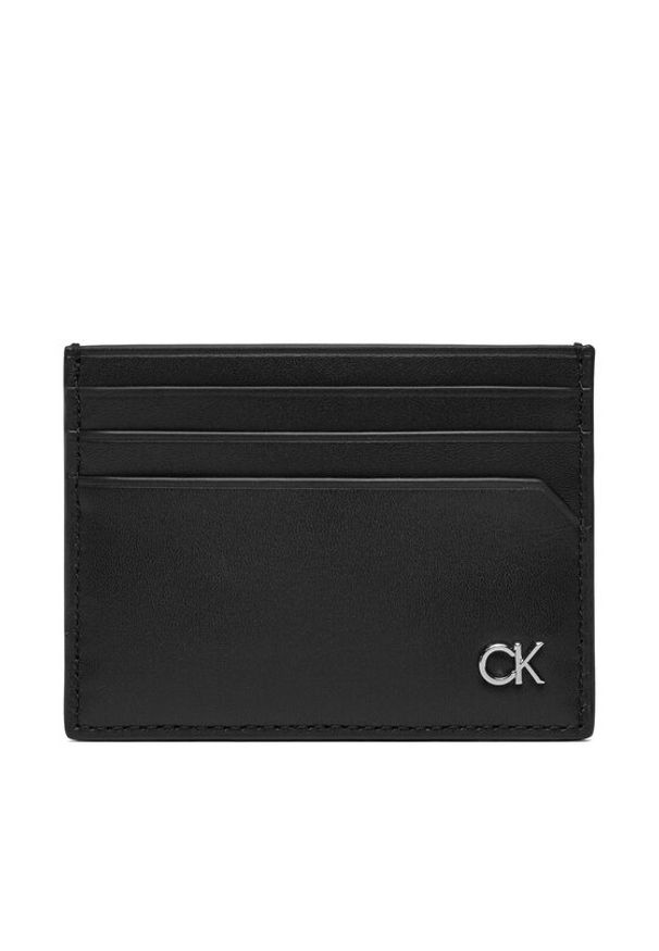 Calvin Klein Duży Portfel Męski Metal Ck K50K511690 Czarny. Kolor: czarny