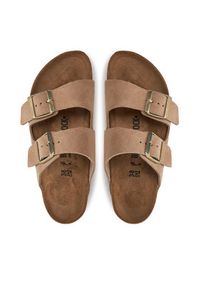 Birkenstock Klapki Arizona 1029260 Beżowy. Kolor: beżowy. Materiał: skóra, zamsz