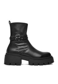 DeeZee Botki W4LH101008D Czarny. Kolor: czarny. Materiał: materiał, skóra #1