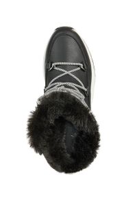Geox Śniegowce kolor czarny. Nosek buta: okrągły. Zapięcie: sznurówki. Kolor: czarny