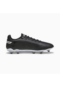 Buty piłkarskie męskie Puma 01 King Pro Fg Ag. Zapięcie: sznurówki. Kolor: biały. Materiał: guma, syntetyk, tkanina, materiał. Szerokość cholewki: normalna. Sport: piłka nożna